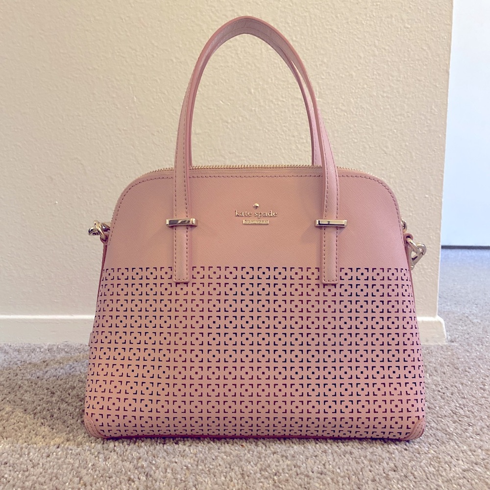 *SOLD* Kate Spade pink leather crossbody Dome bag